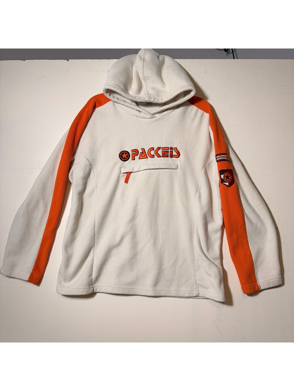 Crane Sports Packets Fleece Hoodie Mens Medium Y2K Snowboard